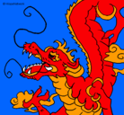 Dibujo Dragón japonés pintado por reinaldo