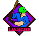Dibujo Logo de béisbol pintado por leon