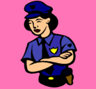 Dibujo Mujer policía pintado por NATALIALUJAN