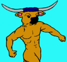 Dibujo Cabeza de búfalo pintado por davidcorroso