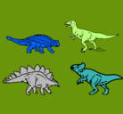 Dibujo Dinosaurios de tierra pintado por cesarin