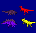 Dibujo Dinosaurios de tierra pintado por zilla