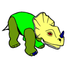 Dibujo Triceratops II pintado por kike