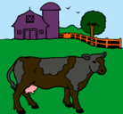 Dibujo Vaca pasturando pintado por andrew