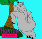 Dibujo Horton pintado por horton