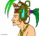 Dibujo Jefe de la tribu pintado por mix
