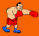 Dibujo Boxeador pintado por camilo