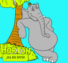 Dibujo Horton pintado por telles