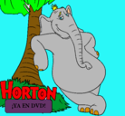 Dibujo Horton pintado por diana