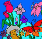 Dibujo Fauna y flora pintado por noe