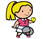 Dibujo Chica tenista pintado por ana