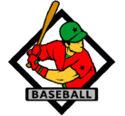 Dibujo Logo de béisbol pintado por tomy