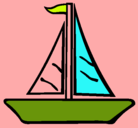 Dibujo Barco velero pintado por avviooneeeesssssp
