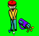 Dibujo Jugador de golf II pintado por jeremias