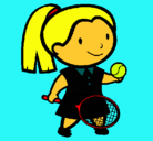 Dibujo Chica tenista pintado por lmgoros