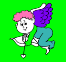 Dibujo Cupido pintado por haddyta