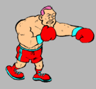 Dibujo Boxeador pintado por yeison