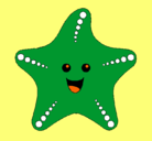 Dibujo Estrella de mar pintado por eliezerinzunza