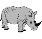 Dibujo Rinoceronte pintado por RINO