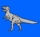 Dibujo Tiranosaurus Rex pintado por VÍCTOR
