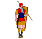 Dibujo Soldado romano pintado por fernando