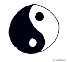 Dibujo Yin yang pintado por eliset