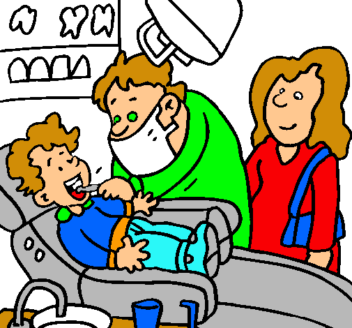 Niño en el dentista