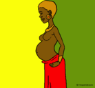Dibujo Mujer de Kenia pintado por vanesa