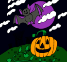 Dibujo Paisaje de Halloween pintado por ositolulu