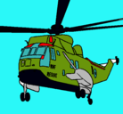 Dibujo Helicóptero al rescate pintado por luisfernando