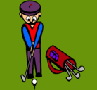 Dibujo Jugador de golf II pintado por Matías