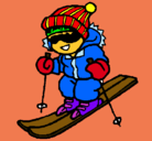 Dibujo Niño esquiando pintado por lydiagarcia