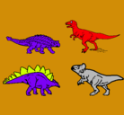 Dibujo Dinosaurios de tierra pintado por alonso