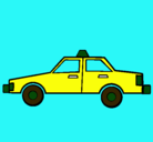 Dibujo Taxi pintado por luca