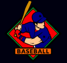 Dibujo Logo de béisbol pintado por tamara