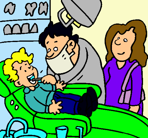 Niño en el dentista