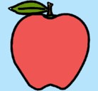 Dibujo manzana pintado por NOEMI