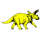 Dibujo Triceratops pintado por zilla