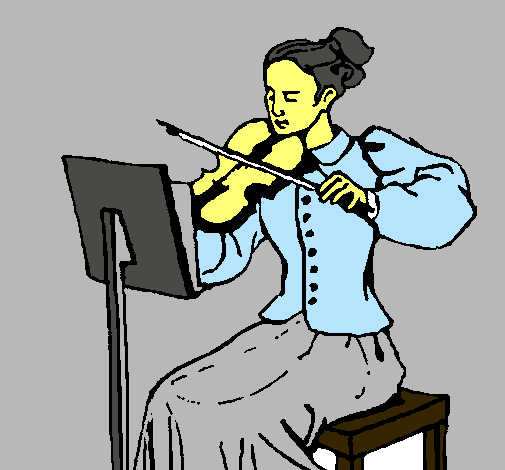 Dama violinista