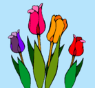 Dibujo Tulipanes pintado por Andrea