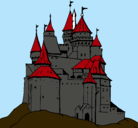 Dibujo Castillo medieval pintado por kaziel