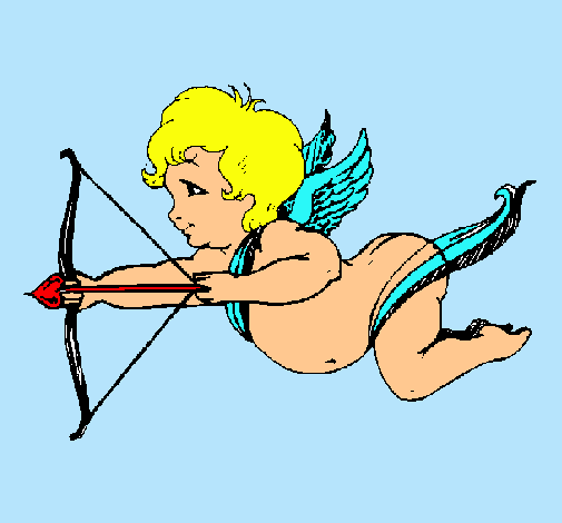 Cupido volando