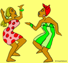 Dibujo Mujeres bailando pintado por Pati