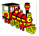 Dibujo Tren pintado por carlos