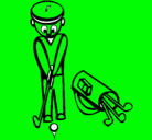 Dibujo Jugador de golf II pintado por -------