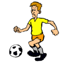 Dibujo Jugador de fútbol pintado por adamtio