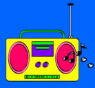 Dibujo Radio cassette 2 pintado por yatziiiRii