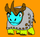 Dibujo Rinoceronte pintado por juanfelipe