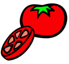 Dibujo Tomate pintado por julii