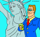 Dibujo Estados Unidos de América pintado por toi